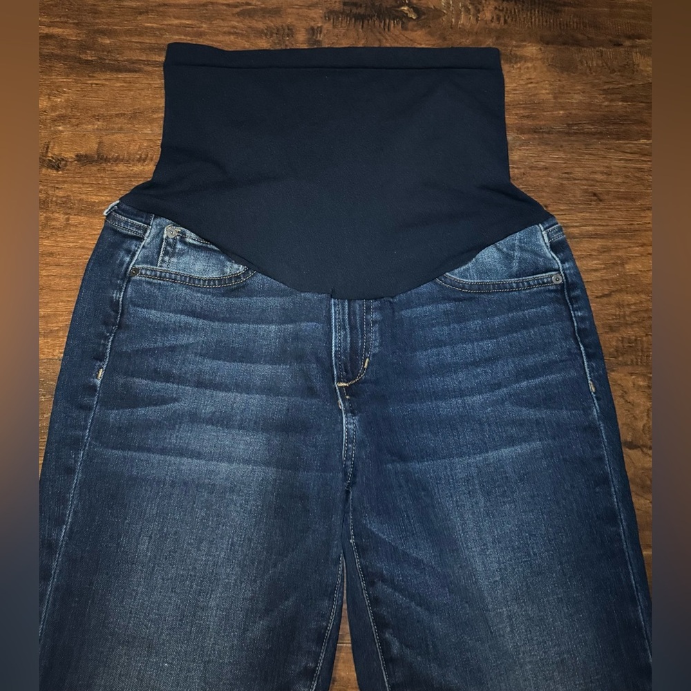 Joe's Jeans Dark Blue Maternity Women’s skinny Jeans with Overband Sz 29 NWOT - Picture 5 of 12